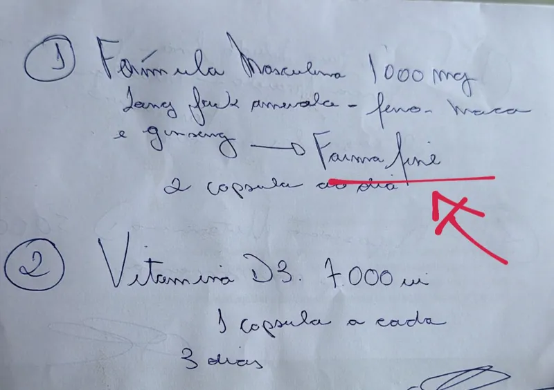 F&oacute;rmula Masculina 1000mg Farmafine